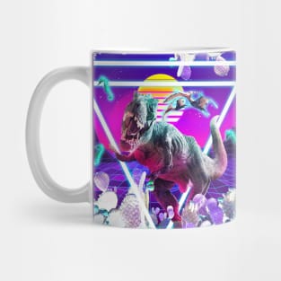 Dinosaur Rave Raving T-Rex Mug